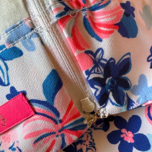 Lilly Pulitzer Pink and Blue Floral Mini Skirt - Picture 8 of 11